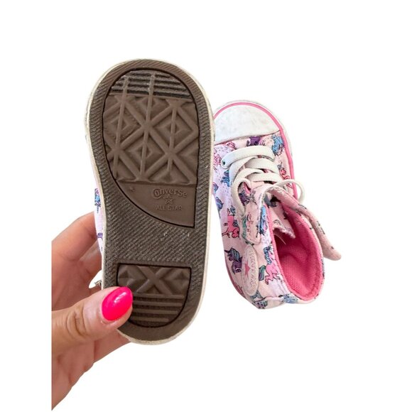 CONVERSE My Little Pony Toddler Hi Top Shoes Size 6 - Picture 5 of 10